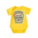 Cute Baby Clothes Funny Cotton  short sleeve Twin Newborn Baby Clothes