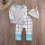 Import Cute Baby Girl Plaid Shirts Hat Plaid Kids Trousers Fashion Baby Boy Autumn Outfits Infant 3pcs Clothing Set from China