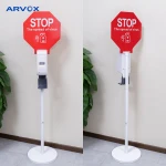 D07 Public floor standing hands free automatic alcohol liquid soap gel hand sanitizer disinfection dispenser with refillable