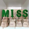 Decorative Hollow Carved Welcome artificial plant Letters And Words