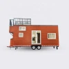 Deepblue Smarthouse Prefabricated  tiny house on wheels with trailer  made from light Steel Frame
