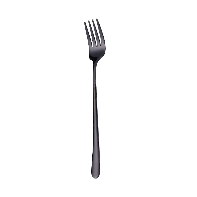 Delivery Duty Paid SUS 304 Rainbow Rose Golden Black Stainless Steel Dinner Table Fork