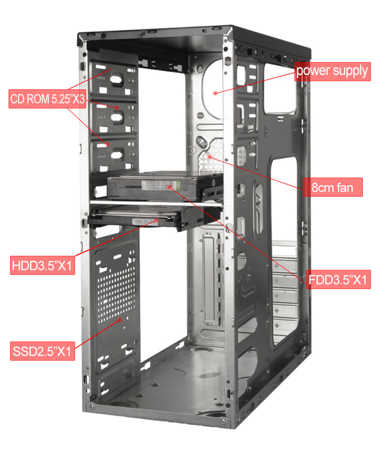 Buy Desktop Atx Computer Case Full Tower Case Good Quality Cpu Cabinet ...