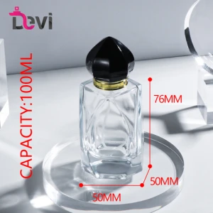 Devi Glass Perfume Bottles 100ML Unique Mens Parfum Bottle Fragrance Sprayer Atomizer Empty Container Packaging Custom Design