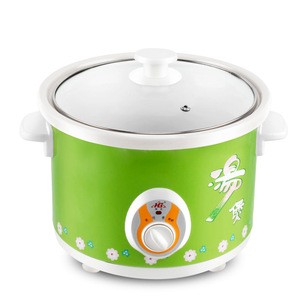 Digital Timer Control electric slow cooker white ceramic electric slow cookware