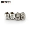 DIN916 stainless steel 1/2&quot; 6-32 thread cup-point set screw