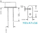 DIP 10P 11.0592MHz HC-49S Crystal oscillator passive crystal