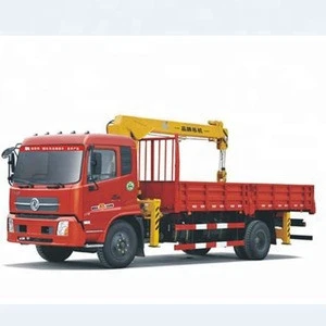 Dongfeng 4x2 4-6 Ton Small Truck Crane /Tipper Trucks With Crane