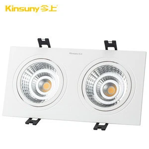 double heads square 2*7w COB led downlight