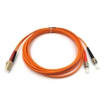 Dual core duplex lc to st fiber optic patch cord ftth multimode fiber patch cord cable