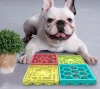 Durable 4-pack Pet Fun Interactive Slow Feeder Dog Food Plate Bowl Lick Mat