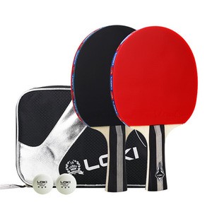 Durable Easy Carry Table Tennis Paddle Set with A Bag and Two Balls