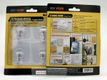 Durable PVC Stainless Steel Transparent Adhesive Sticky Wall Hook
