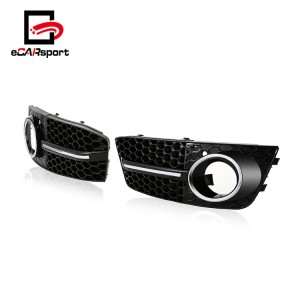 eCARsport Black ABS Car Fog Light Cover Front Grill For Audi A4/ For B8 2008-2011