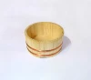 Eco-Friendly Japanese Style Sushi Travelling Portable Round Bowl, Pure Wooden Bowl