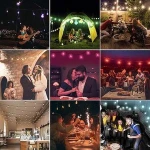 Edison Bulbs Waterproof Rgbw 48ft S14 Led Outdoor String Lights