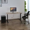 electric dual motors adjustable height  standing desk sit to stand office desk with 3 segments Lifting column