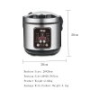 Electric Rice Cooker Multifunction Heating Pressure Cooker For Kitchen Non-Stick Electric Pressure Cooker 5L