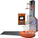 Electric Semi-Automatic Pallet Stretch Wrapping Machine New Condition Food Chemical Applications Shrink Wood Case PE Motor PLC