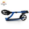 En14619 Approved Foldable 2 Big Pu Wheels Kick Ski Scooter Adult Foot Pedal Kick Scooter