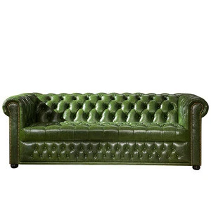 England classic artistic Leather moroccan hotel sofa