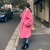 Import European newest winter loose faux fur young women pink double-breasted mid-length casual lamb fur coats from China