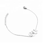 Expandable stainless steel geometry design cable bracelets for clothing