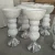 Import Extra Magnesia Larger 80cm Decorative White Vase Sparkle Mosaic Trumpet Design FRP Vase from China