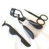 Eyebrow scissors gold color false eyelash curler wholesale cosmetic extensions tweezer applicators