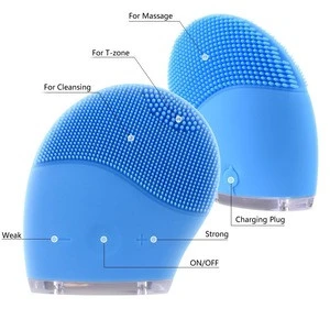 Facial Massage Brush,New Skin Care Tools Natural Silicone Facial Cleansing Brush