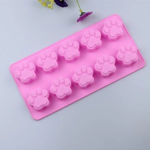 Factory direct French dessert tool dog claw silicone pudding mold chocolate mold ice mold