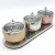 Import Factory direct sale Stainless steel sugar jar glass cover three flavor flavoring pot coffee companion from China
