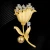 Import Factory direct sales of new womens high-end luxury style Brooch creative flower modeling Korean Brooch from China