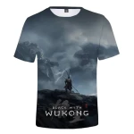 Factory  Game Periphery Monkey King Cosplay Costume Funny Black Myth Wukong T Shirt