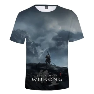 Factory  Game Periphery Monkey King Cosplay Costume Funny Black Myth Wukong T Shirt
