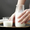 Factory Manufacture Novelty Style Sustainable Borosilicate Clear Glass Tea Cup Without Handle