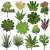Import Factory mini Faux Plants Plastic Artificial Succulent Plants for Home Decor Indoor Wall Garden DIY Decorations from China