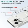 Factory Outlet 2.0MM TPU PC Back Phone Case for iPhone 16 Pro Crystal Clear Shockproof Transparent Cell Phone Protective Cover