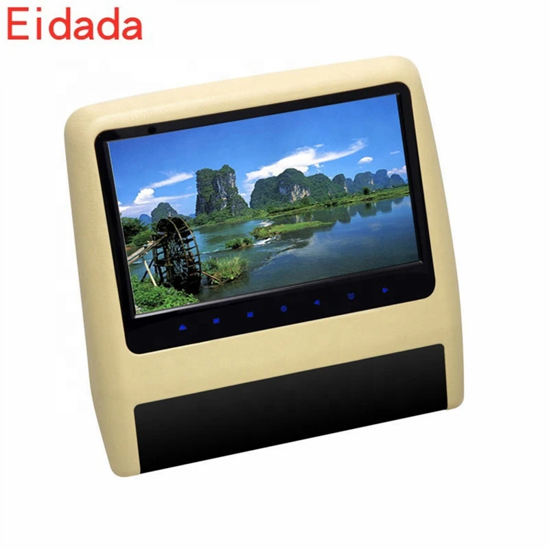 Factory Price 9 inch Universal Removable Headrest Car Dvd MP5 Player Monitor with Touch button Digital Panel CD VCD USB Game