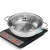Import Factory price Hot sale stainless steel cooking pot induction hot pot shabu shabu pot with divider from China