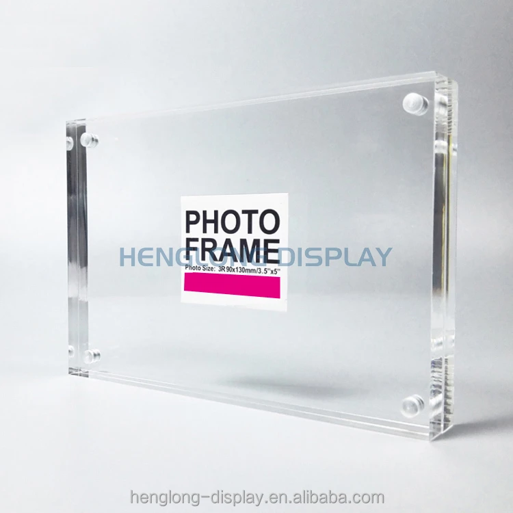 Factory Price Magnetic Acrylic Photo Frame and Acrylic Block Picture Frame Best Gifts