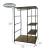 Import Factory Price Metal and MDF  Closet Wardrobe Storage With Wood Shelves Wardrobes from China