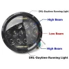 Factory Supply h4 12V 24V 7 inch round led headlight for motor Truck 4x5 off-road vehicle