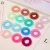 Import Factory Wholesale 9pcs/Box Traceless Telephone Hair Ring Girl Cute Colorful Scrunchies Telephone Cord Wire Hair Tie from China