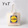 Factory Wholesale Promotion Custom Logo Eco friendly Cheap Durable Recycled Reusable Cotton Shopping Tote Bag With Long Handle