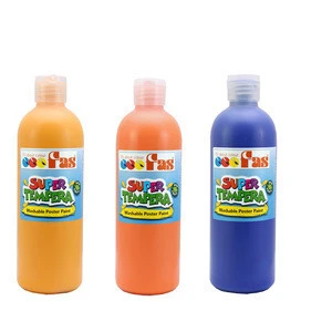 FAS Washable School Poster Paint 500ml in bright quality colours