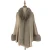 Import Fashion Cashmere Feeling Knit Fur Trim Long Other Scarves Shawls Faux Fur Cape Poncho Coat For Women from China