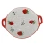 Import fashion christmas red bakeware set ceramic Y0137 from China