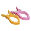 Fashion jumbo plastic colored clothes laundry large clothespin clips peg wholesale beach towel clips big size with spring