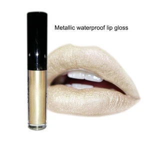 Fashion Nude Color Make Your Own Metallic Glitter Shimmer Long Lasting Lip Gloss